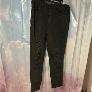 Black Distressed Jeans